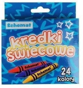 SCHEMAT Kredki świecowe 24 kolory
