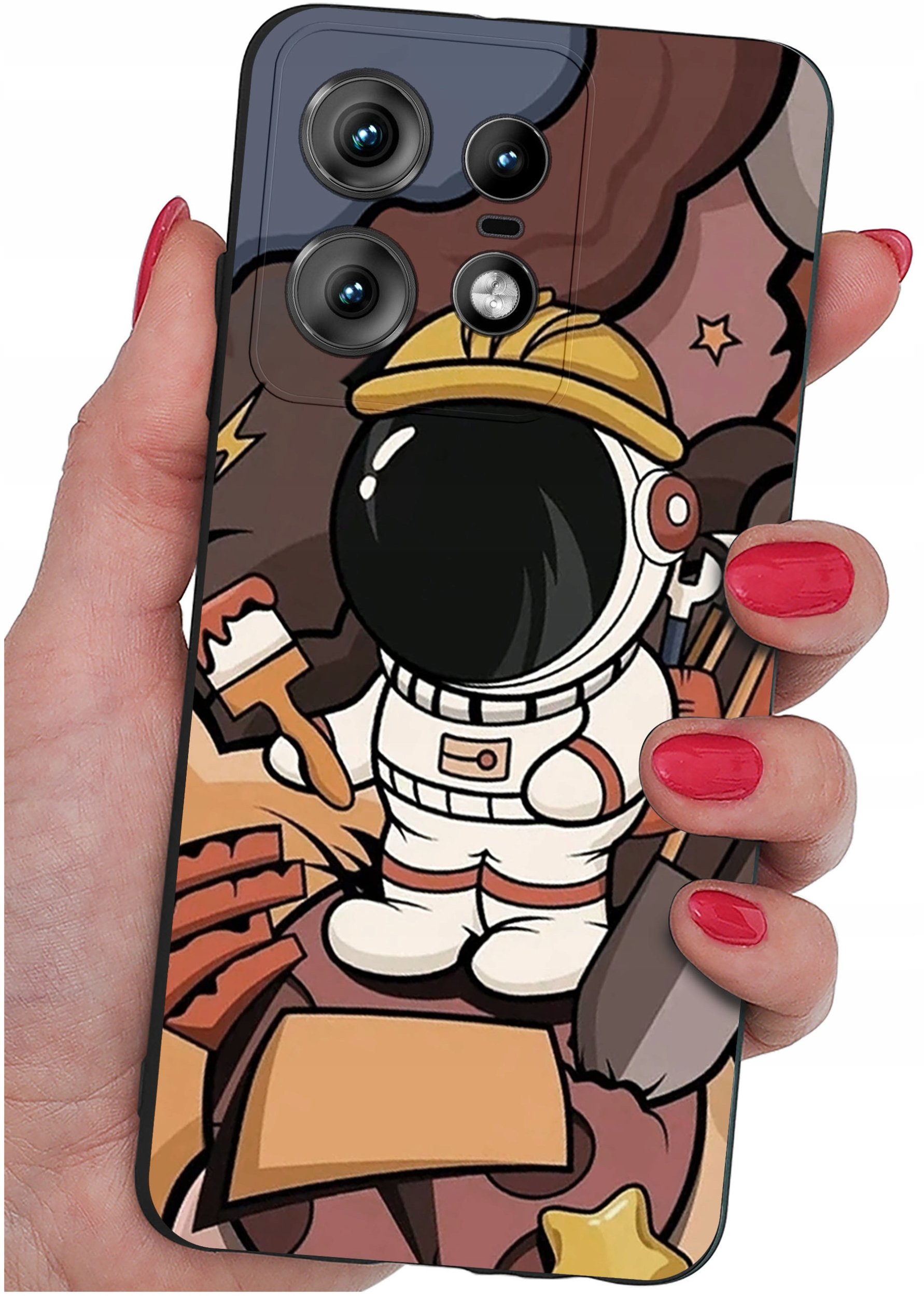 krainaGSM Etui do Motorola Moto EDGE 50 Pro WZORY SILIKONOWE MATT CASE