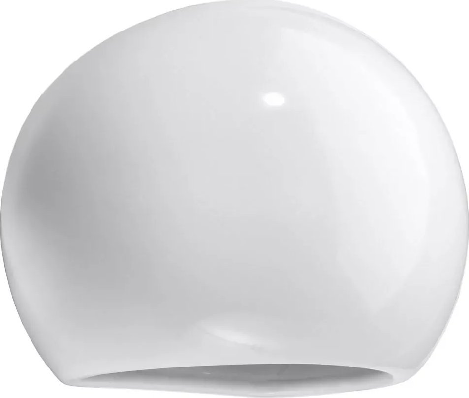 Kinkiet Lumes Ceramiczny okrągły kinkiet biały połysk - S486-Wets