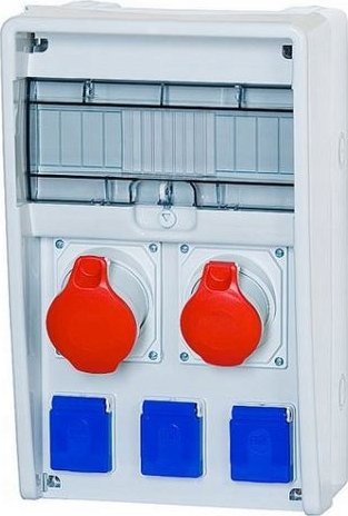 F-Elektro Rozdzielnica 12M ULISSE 16A/5P, 32A/5P, 3x230V IP65