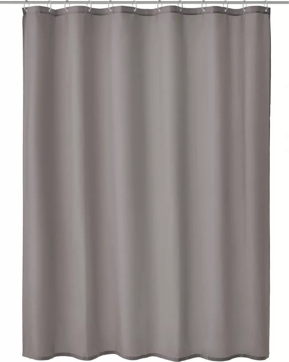 Kleine Wolke Kleine Wolke Kito Tekstylna Zasłona prysznicowa szara 240x180 cm