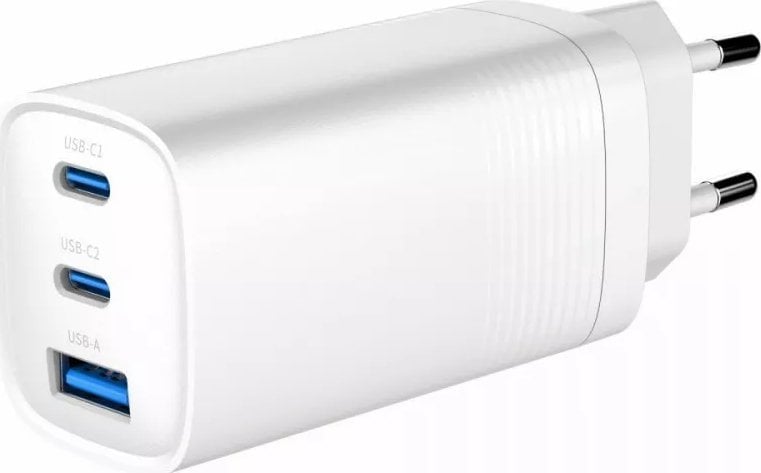 Ładowarka Gembird 1x USB-A 2x USB-C (TA-UC-PDQC65-01-W)
