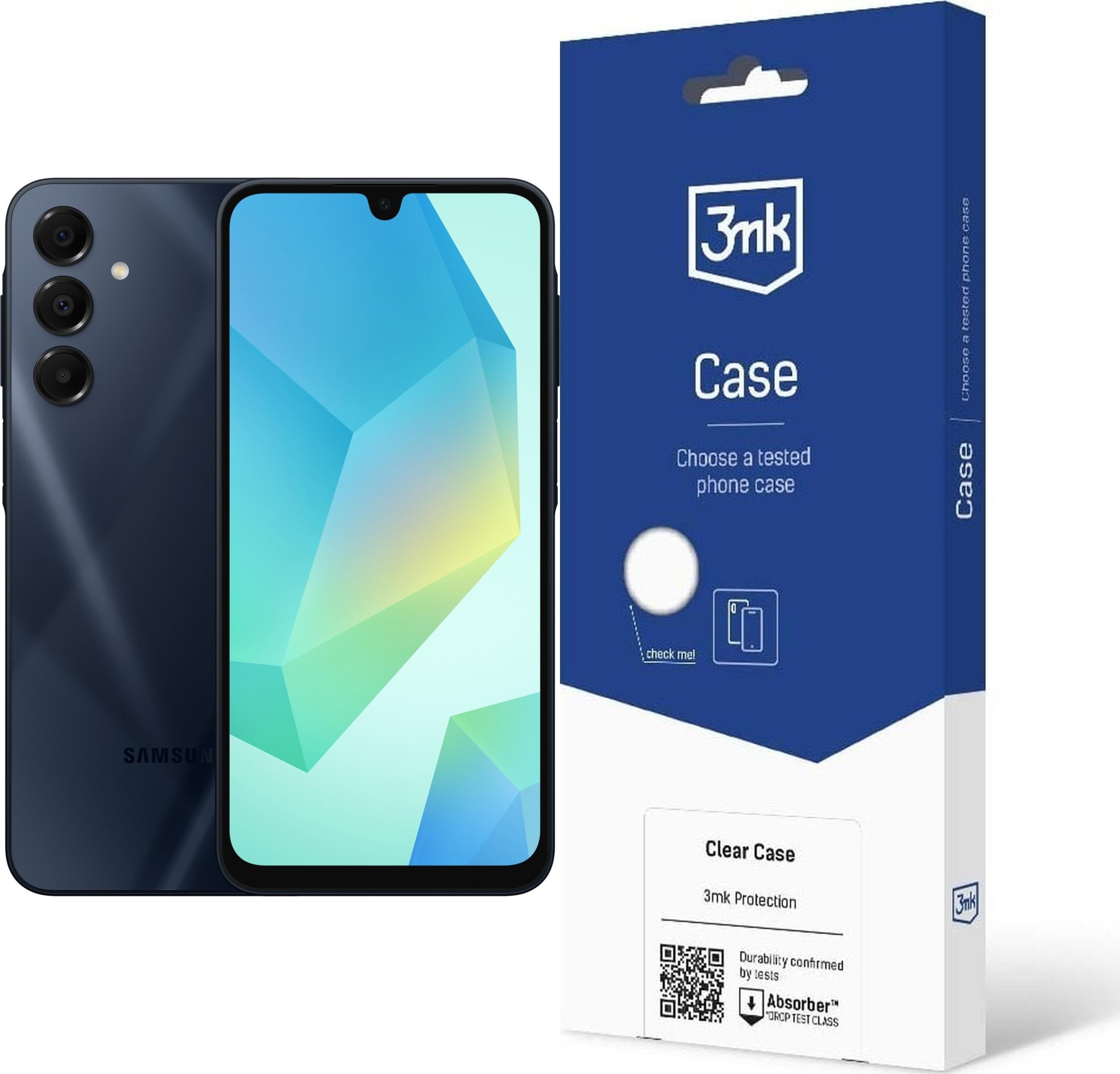 Smartfon Samsung Galaxy A16 8/256GB Czarny (SM-A165FZKCEUE) + Etui Clear Case