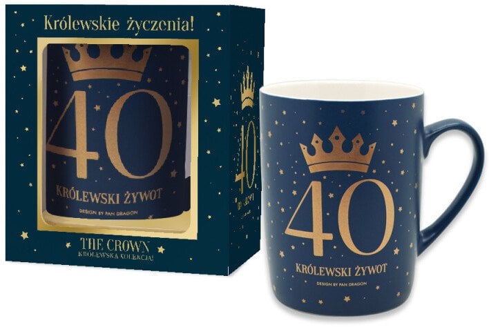 Kubek The Crown-40M granatowy