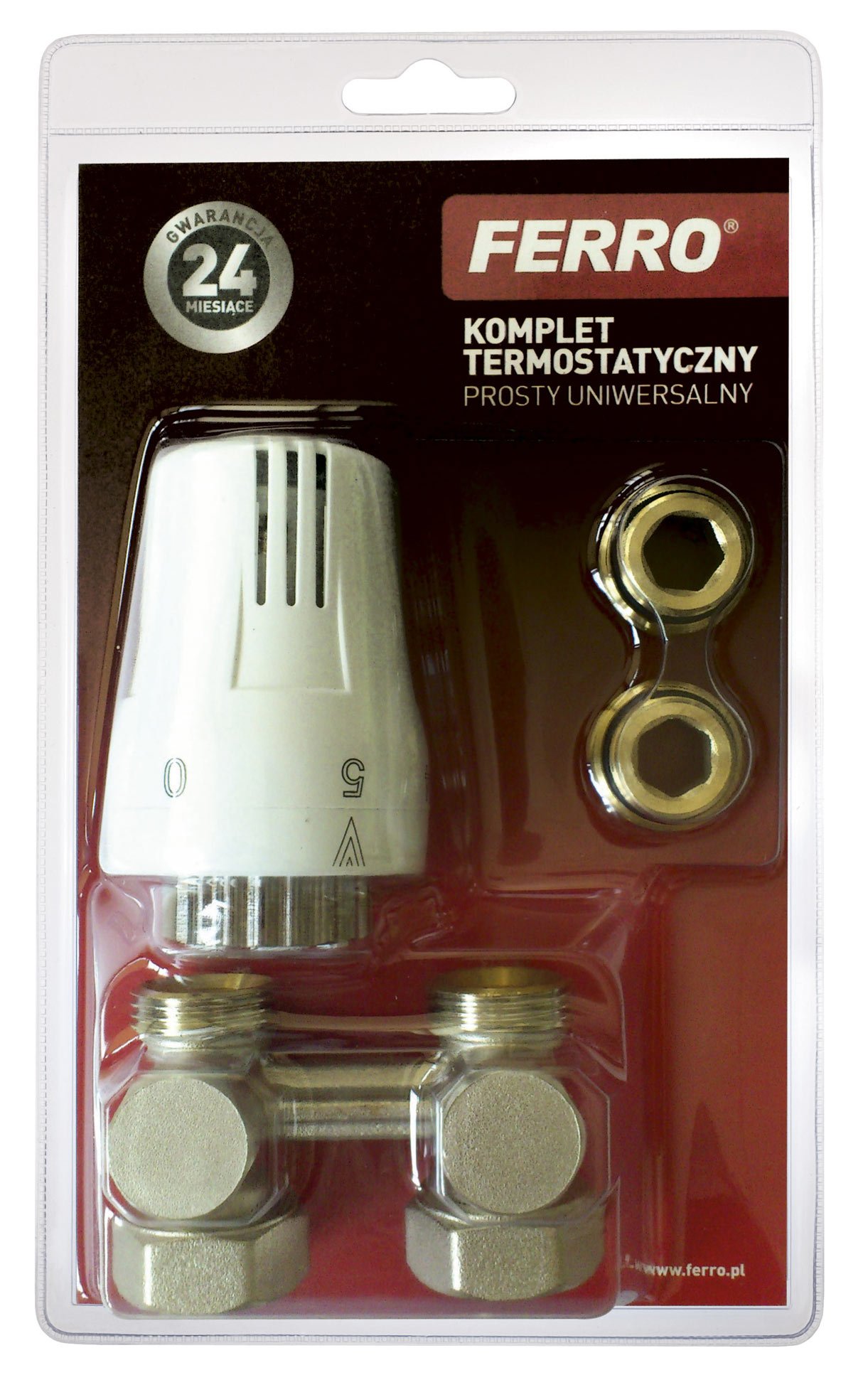 Ferro Zestaw termostatyczny prosty uniwersalny ZTV01