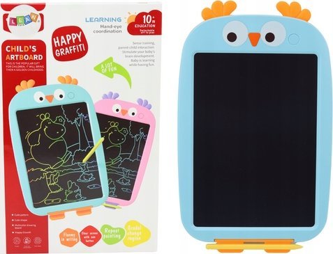 LeanToys Tablica Do Rysowania Tablet Graficzny Ptak Rysik Niebieski
