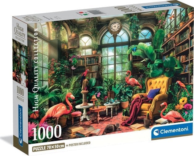 Clementoni Puzzle Compact The Greenhouse Library 1000 elementów (39936)