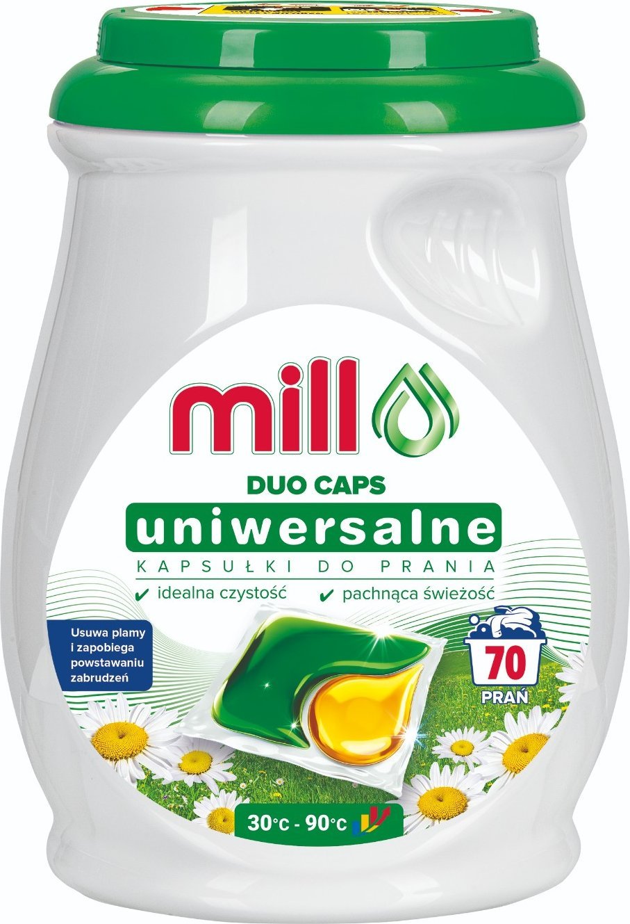 Mill Kapsułki do prania koloru i białego MILL Duo Professional 70szt