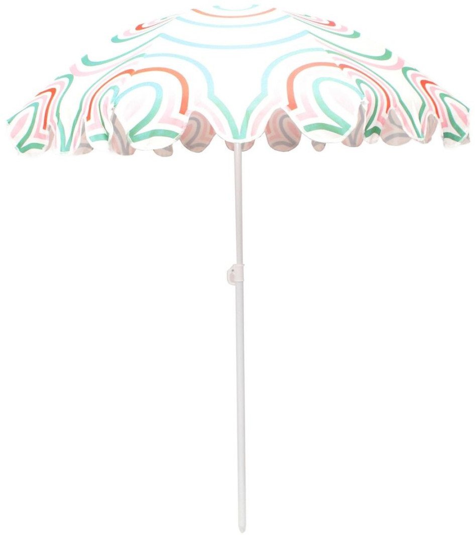 PARASOL PLAŻOWO OGRODOWY 160CM POMARAŃCZOWO ZIELONY