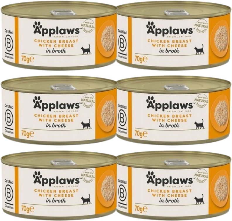 Applaws Cat Kurczak i Ser 6x70g PUSZKA