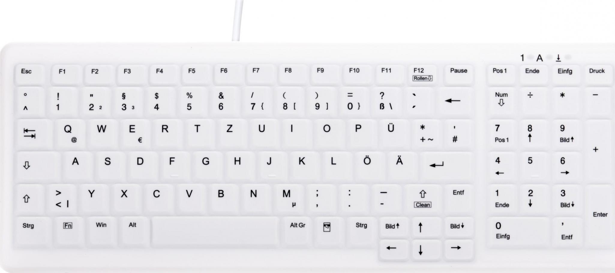 Klawiatura Cherry AK-C7000 (AK-C7000F-UVS-W/GE)