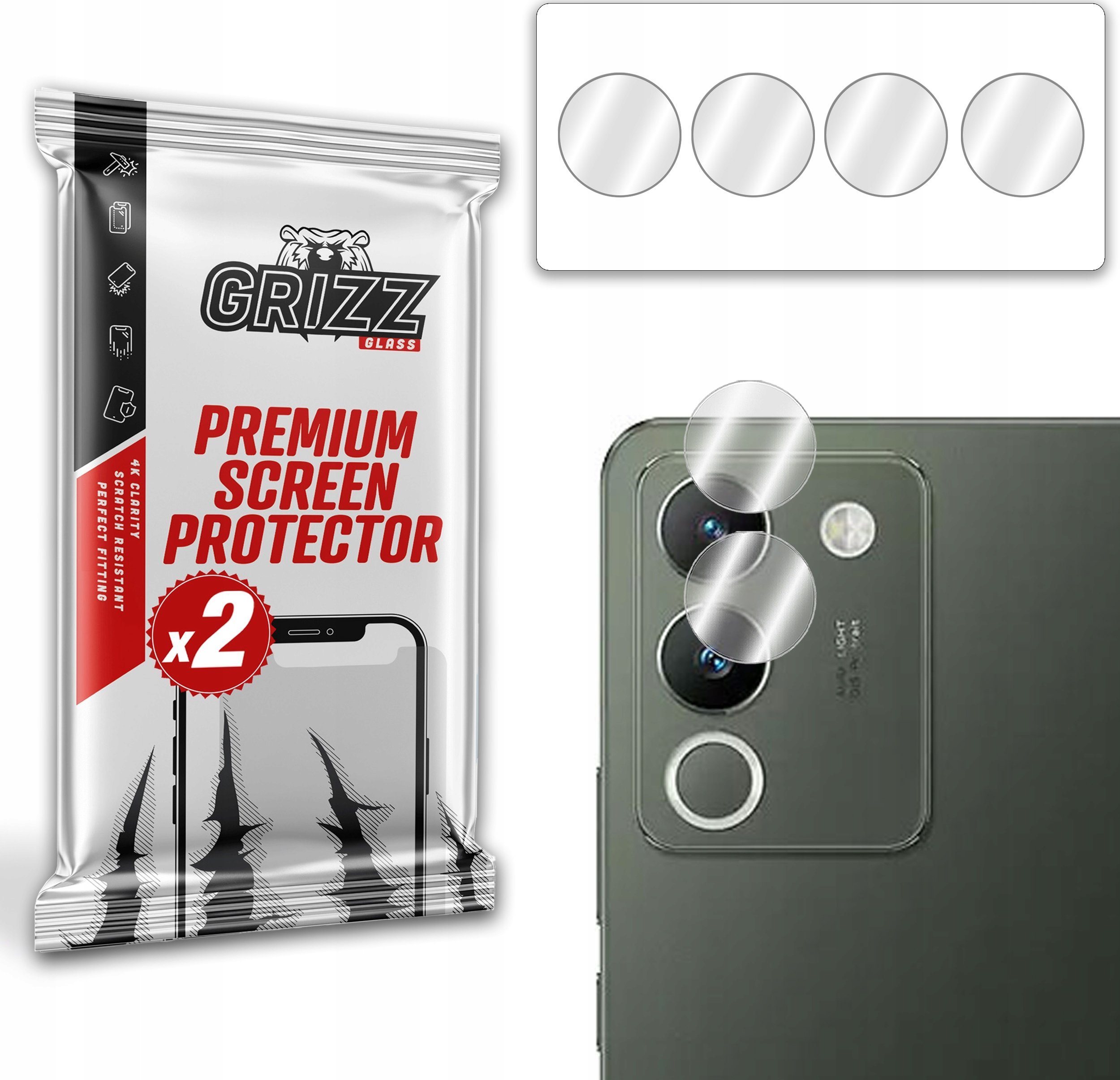 GrizzGlass Szkło na aparat GrizzGlass HybridGlass Camera do Vivo Y200