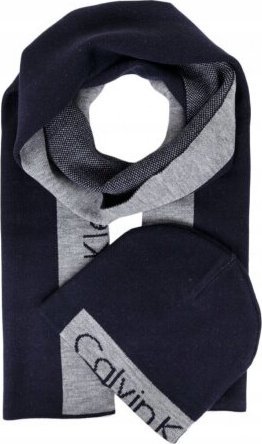 CALVIN KLEIN CZAPKA SZALIK ZESTAW ZIMOWY GIFTBOX