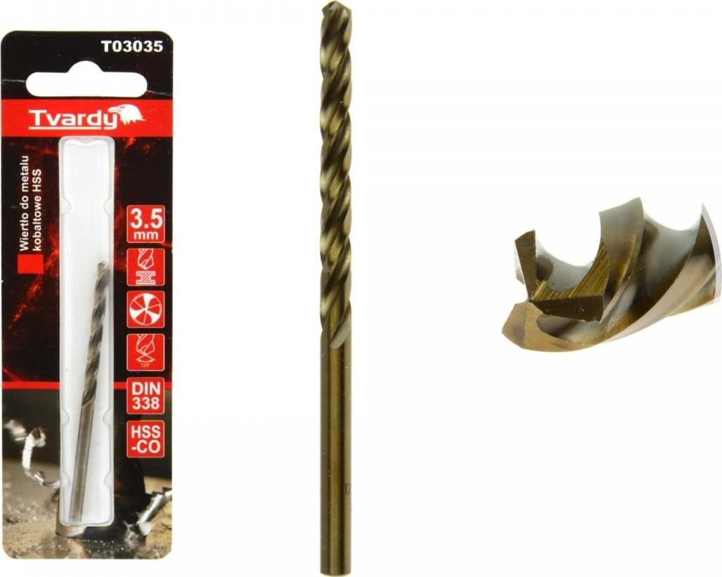 Wiertło Geko WIERTŁO DO METALU KOBALTOWE HSS M35 3,5 MM (1/80/640) T03035 GEKO