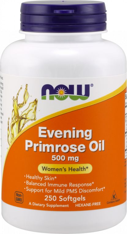 NOW Foods NOW Foods - Olej z Wiesiołka, 500mg, 250 kapsułek miękkich