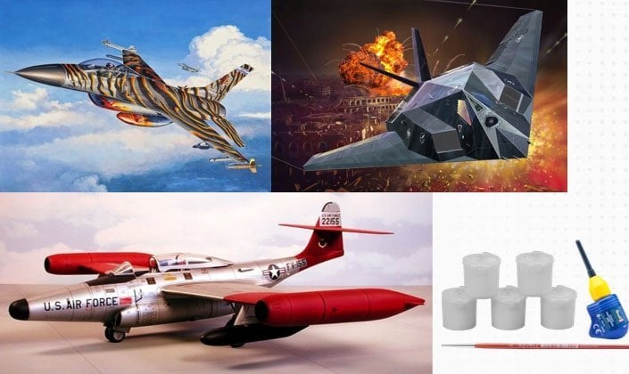 Revell Zestaw upominkowy Samoloty US Air Force 75TH 1/72