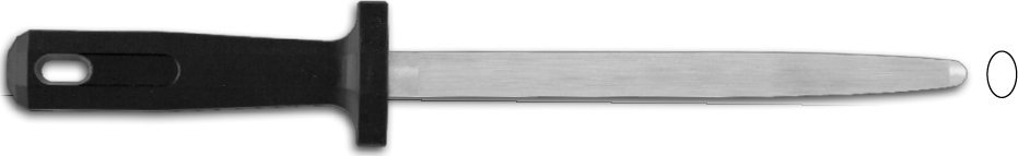 Ostrzałka owalna chromowana Ambrogio Sanelli Supra - 20 cm