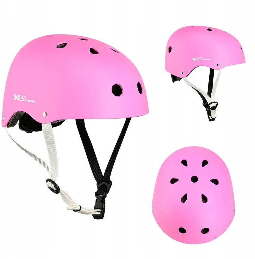 MTW001 RÓŻOWY ROZM. M(55-58CM) KASK NILS EXTREME