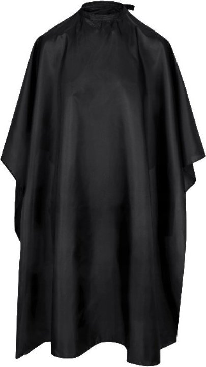 Poniks Poniks peleryna fryzjerska duża, czarna 145x125cm