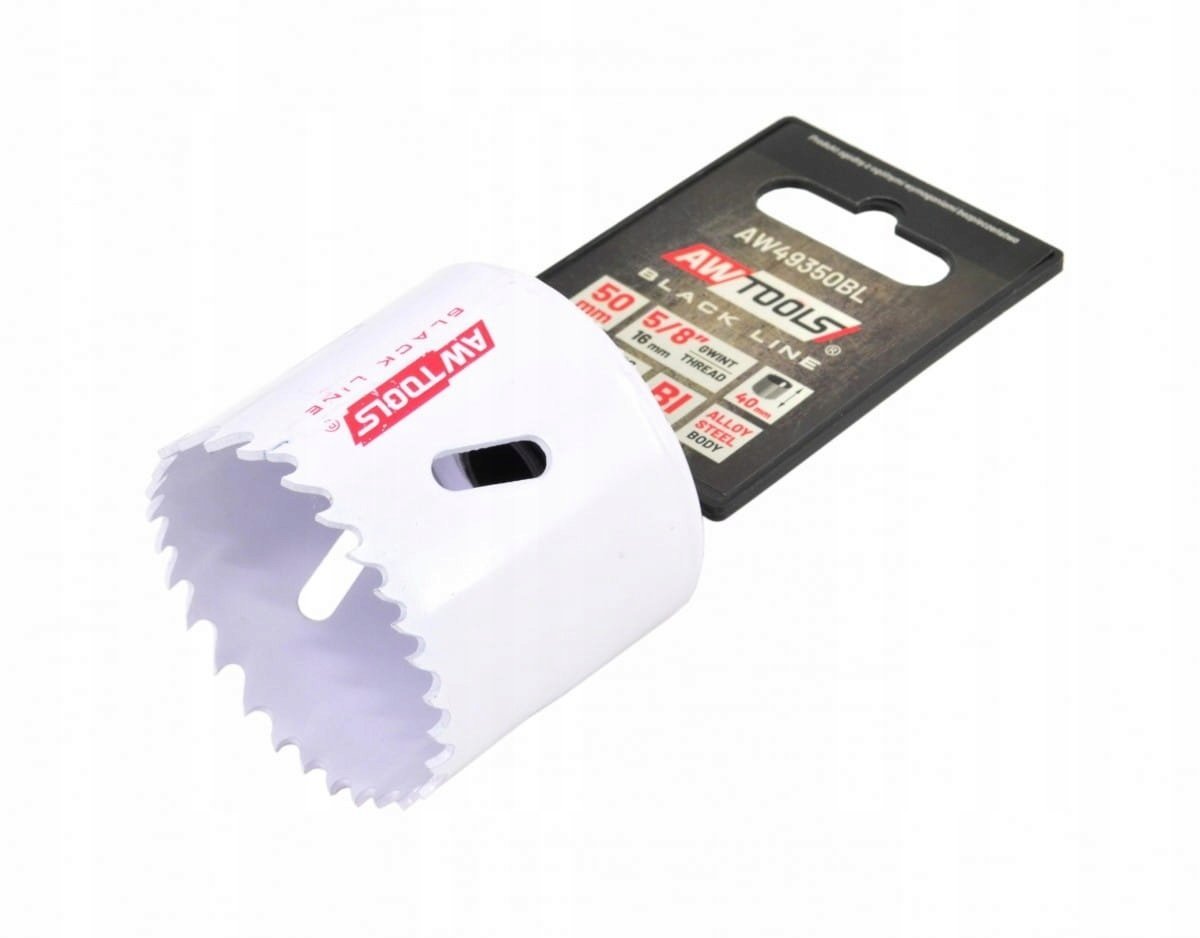 AWTOOLS OTWORNICA BIMETALOWA HSS-Co 8% 50mm BLACK LINE