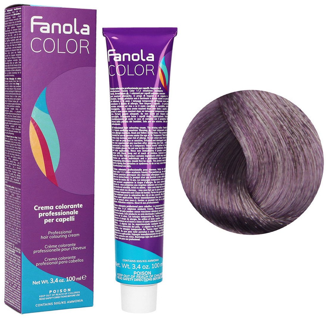 Fanola Color Krem koloryzujący Farba do włosów 100ml Light Blonde Fantasy Violet (8.2F)