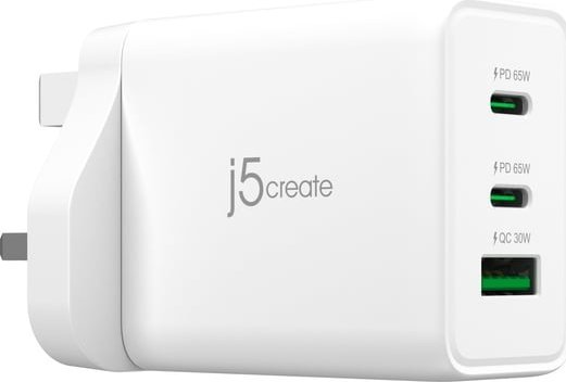 Ładowarka j5create j5create JUP3365F-FN ładowarka do urządzeń przenośnych Biały Wewnętrzna