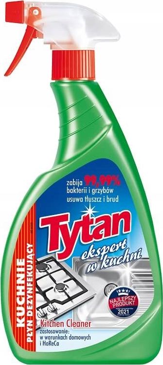 Tytan PŁYN Do MYCIA DEZYNFEKCJI KUCHNI TYTAN 500G SPRAY