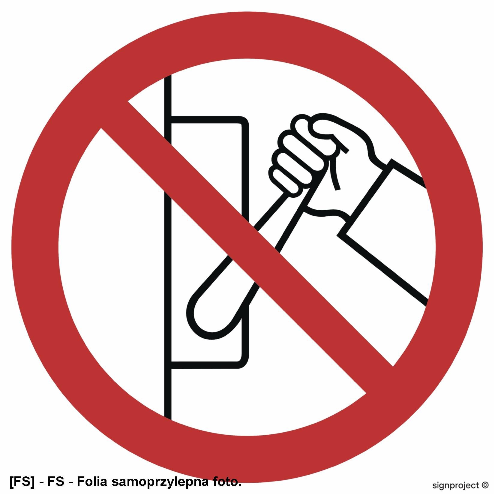 GB055 - Zakaz uruchamiania maszyny (urządzenia) 500x500