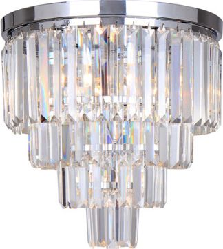 Lampa sufitowa Zumaline Plafon sufitowy szklany do jadalni Zumaline AMEDEO FC17106/4+1 -CHR (FC17106/4+1 -CHR) - 30236