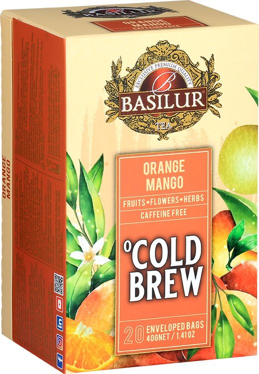 Basilur Herbata owocowa POMARAŃCZA MANGO Cold Brew 20 szt.