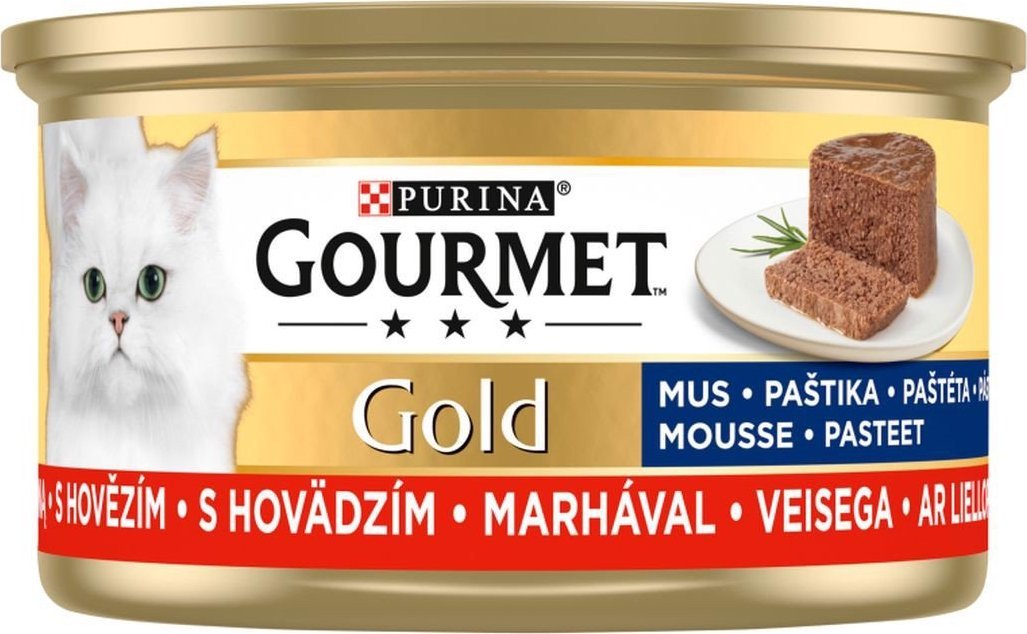 Gourmet Gourmet Gold Karma dla kotów mus z wołowiną 85 g