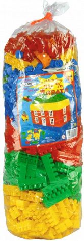 Bączek Klocki 500 Kolorowe Zabawa Budowla Plastik (CZ15502)