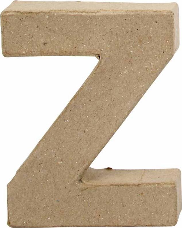 Creativ Company Litera Z z papier-mache H: 10 cm