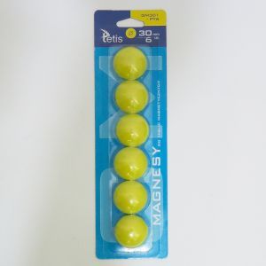 Tetis Magnesy do tablic magnetycznych GM301-PY6