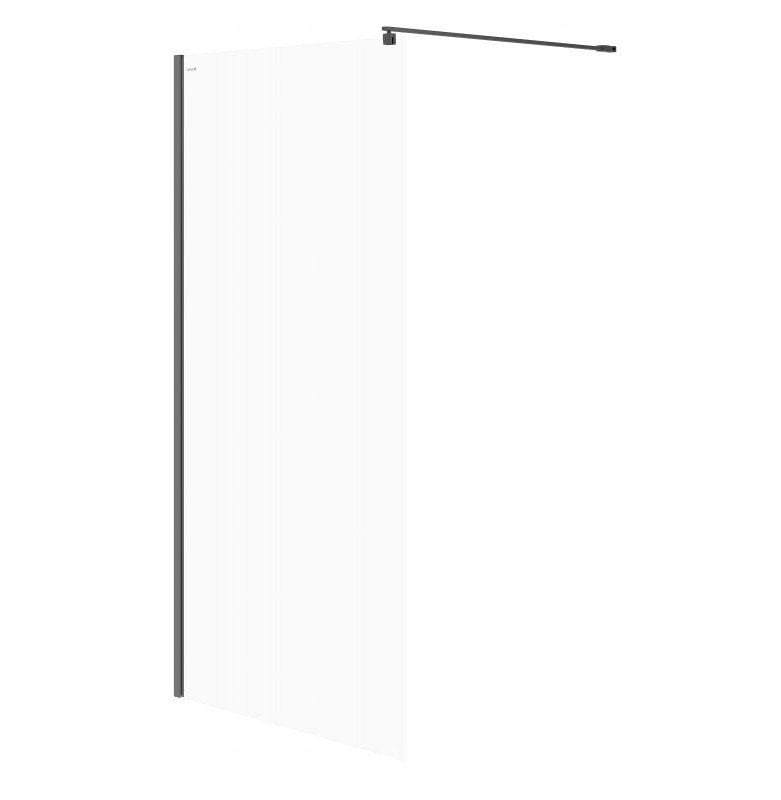 Cersanit (kabiny WALK-IN) Kabina prysznicowa walk-in MILLE - (100x200) czarna (S161-003)