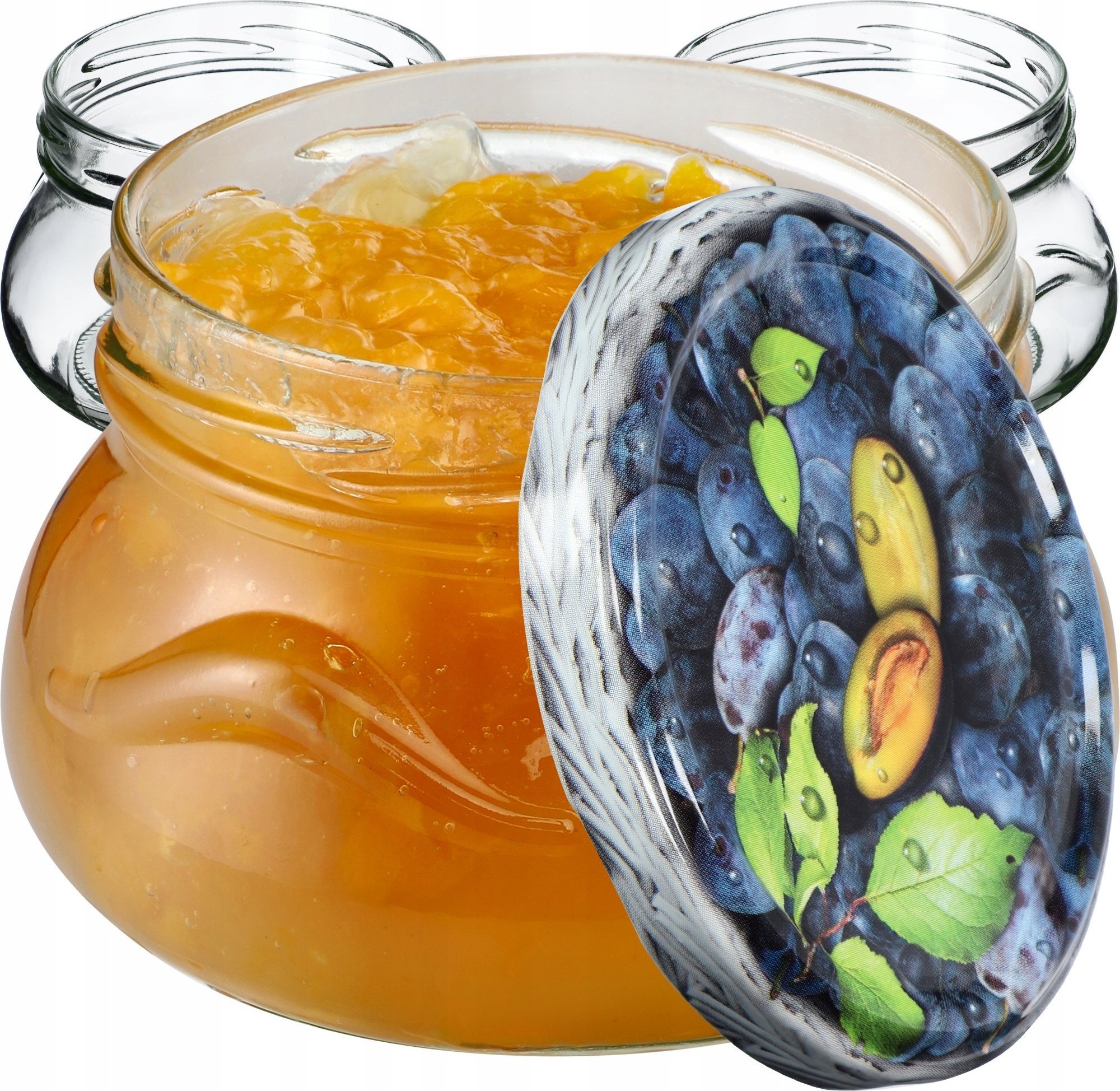 Kadax 20x Słoik 300ml Na Przetwory Dżem + Zakrętka fi82