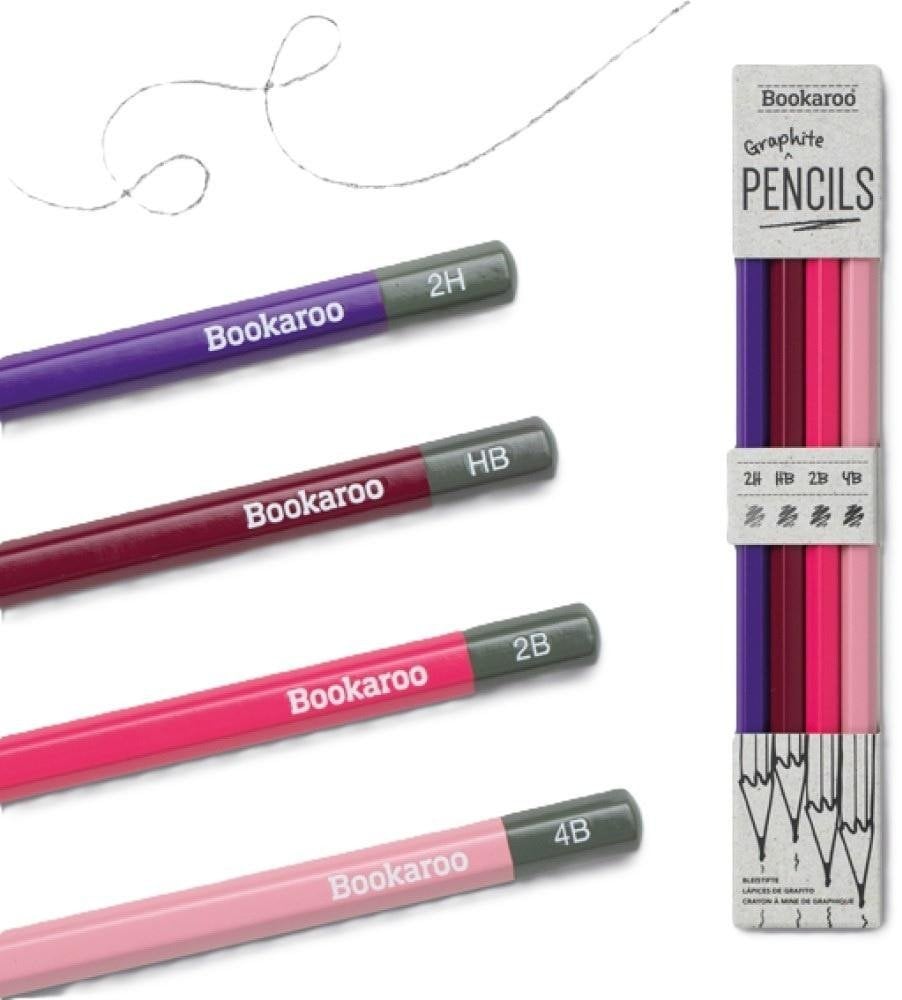 Bookaroo Ołówki - Różowe (4szt)
