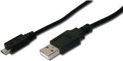 Kabel USB PremiumCord USB-A - microUSB 1.5 m Czarny (ku2m15f)