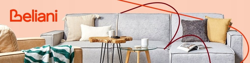 Sofa rozkładana dla 3 osób ABERDEEN Welur Niebieski