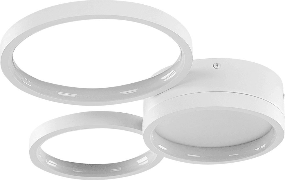 Lampa sufitowa Beliani Lampa sufitowa LED metalowa biała AGNAT