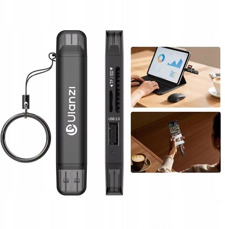 Ulanzi Cr1 Czytnik Kart 3w1 Usb 3.0 / Usb-c Sd Tf Microsd / 150–200 Mb/s / Cr1 / Sku:x117