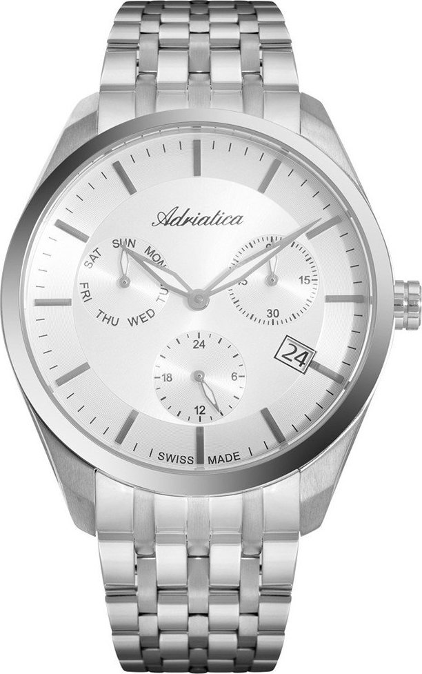 Zegarek Adriatica Zegarek męski Adriatica A8309.5113QF srebrny