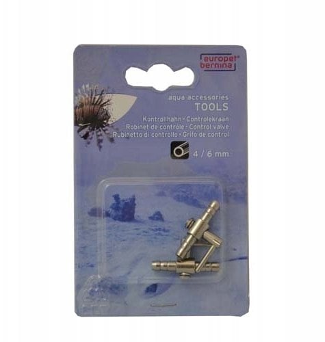 AQUA DELLA kranik dwudrożny metalowy do węża 4/6 mm, 2 szt