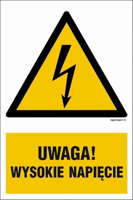 Mój dom Uwaga Wysokie Napięcie - 15 X 22,5 Cm, Pn Płyta Libres Polska Sp Ha016_150X225_Pn 5904937311886