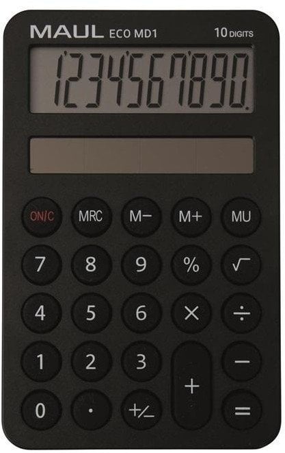 Kalkulator Maul Kalkulator kieszonkowy ECO MD1 10-pozycyjny czarny