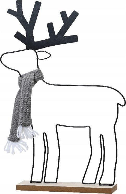 Kaemingk Metalowa figurka świąteczna Renifer 5x28x40cm dekoracyjna