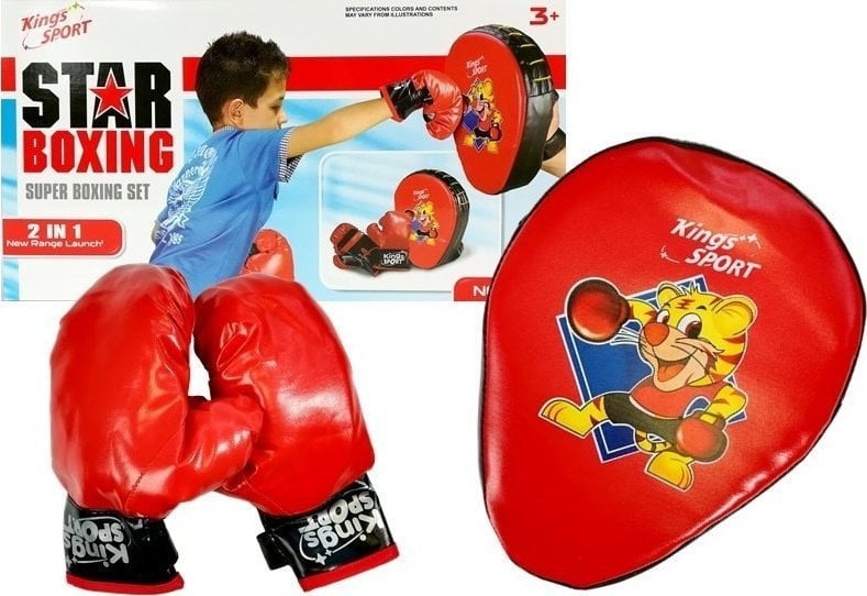 LeanToys Zestaw Bokserski Rękawice Tarcza Sporty Walki LEAN Toys