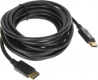 Kabel DisplayPort - DisplayPort 5m czarny (DP-W/DP-W-5.0M)
