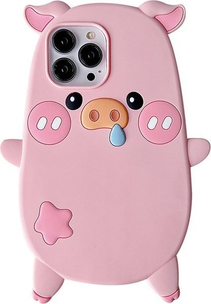 GEL ETUI DO IPHONE 13 CASE OBUDOWA COVER RÓŻ ŚWINIA