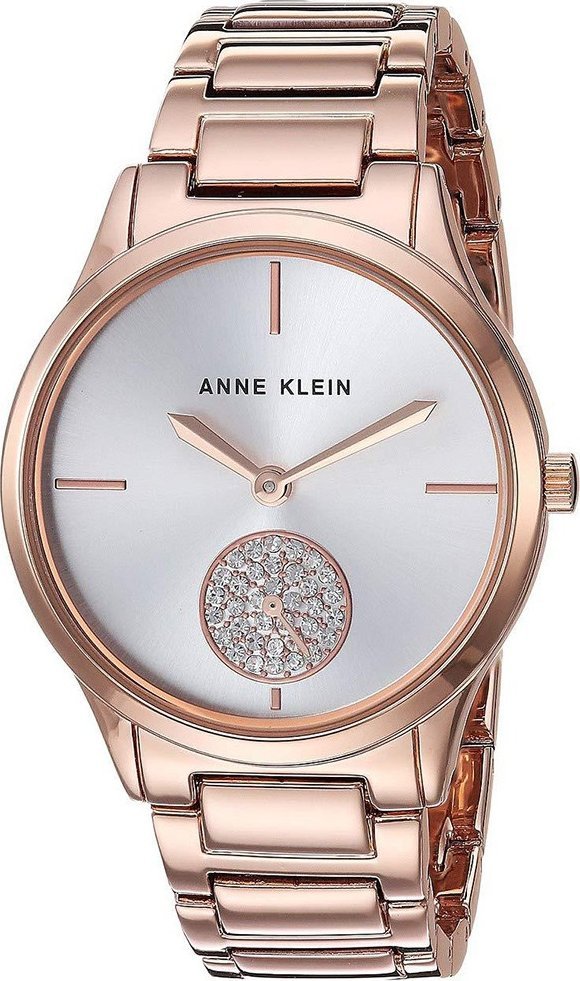 Zegarek Anne Klein Zegarek damski Anne Klein AK-3416SVRG CYRKONIE różowe złoto